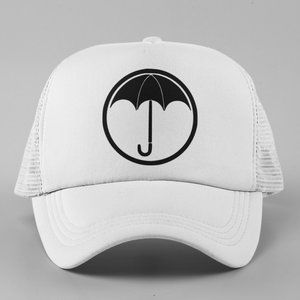 NEW Umbrella Academy Logo Foam Trucker Mesh Snapback Hat WHITE